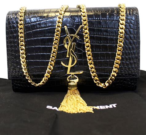 ysl croc print bag